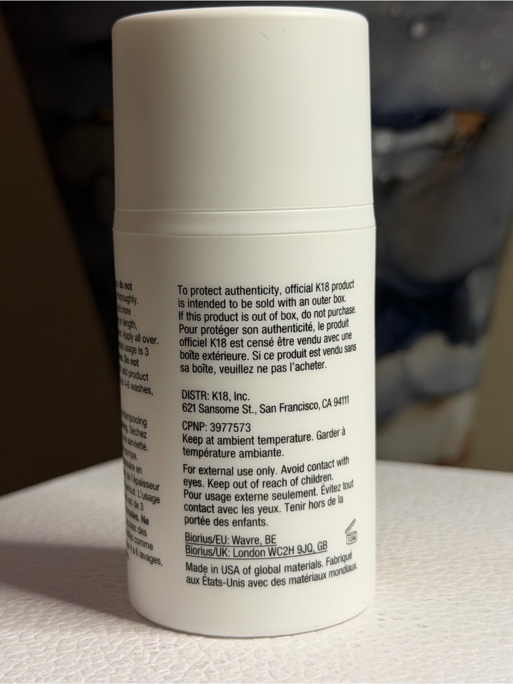 K18 Biomimetic Hairscience Leave-In Molecular Repair Hair Mask -50ml - Picture 3 of 5
